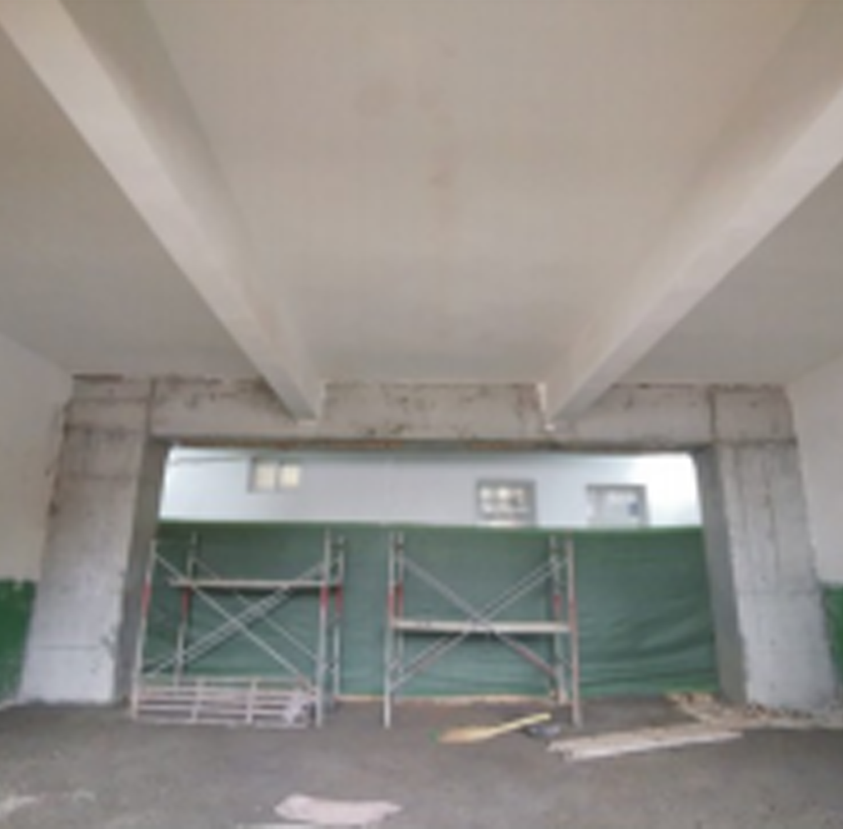 教学楼新设门厅改造中图4